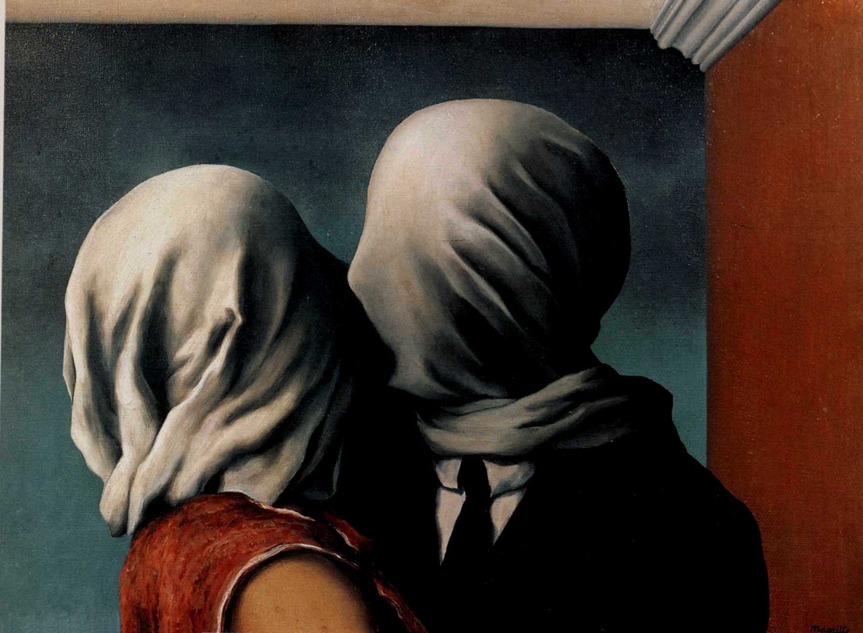 Humeur du jour... en image - Page 18 Magritte-amants-1928-49063255