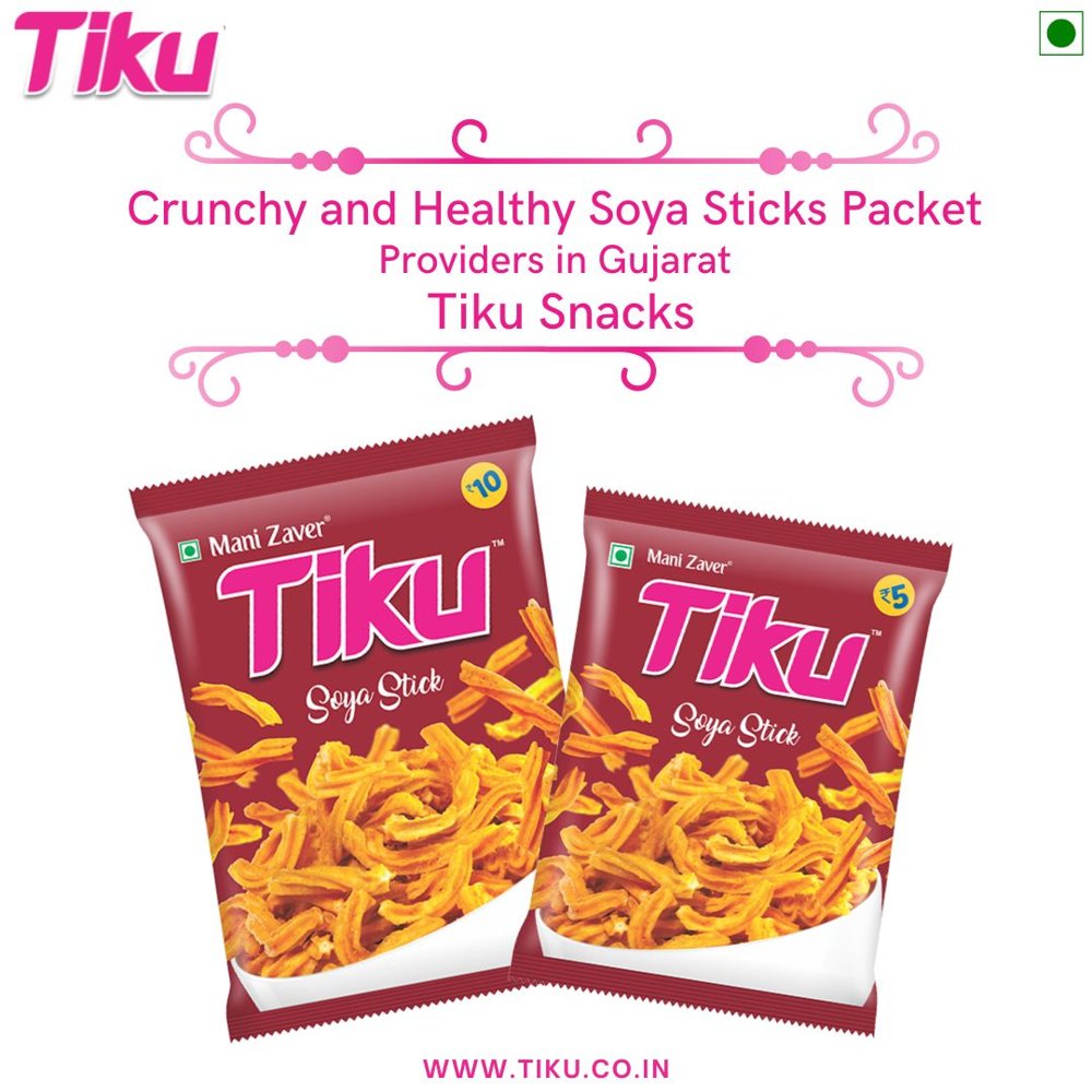 Crunchy and Healthy Soya Sticks Providers in Gujarat - Tiku Snacks